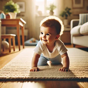 چهاردست و پا رفتن نوزاد (1)