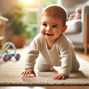 چهاردست و پا رفتن نوزاد (4)