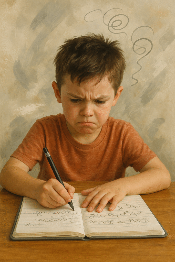 مشکل نوشتن کودک (1)